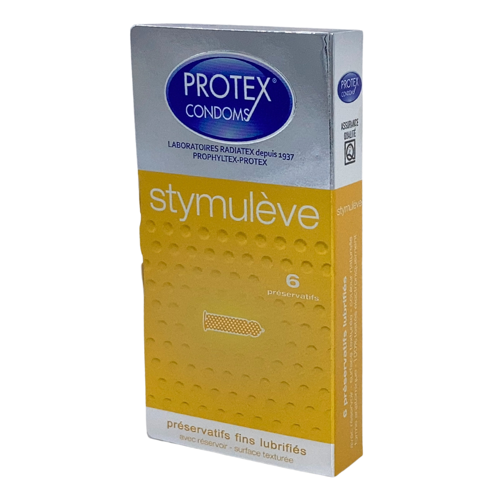 Protex - Stymuleve Condom - 6 Pcs