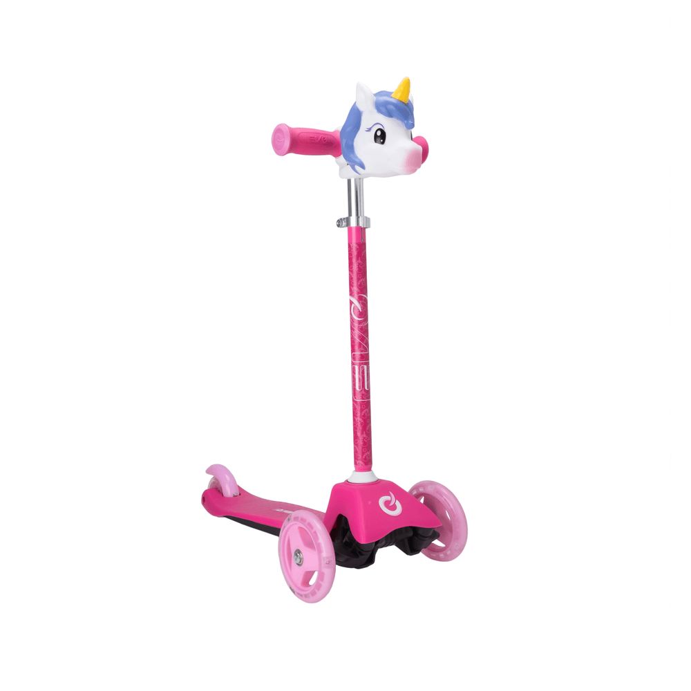 EVO - Unicorn Light Up Mini Cruiser Scooter - Pink