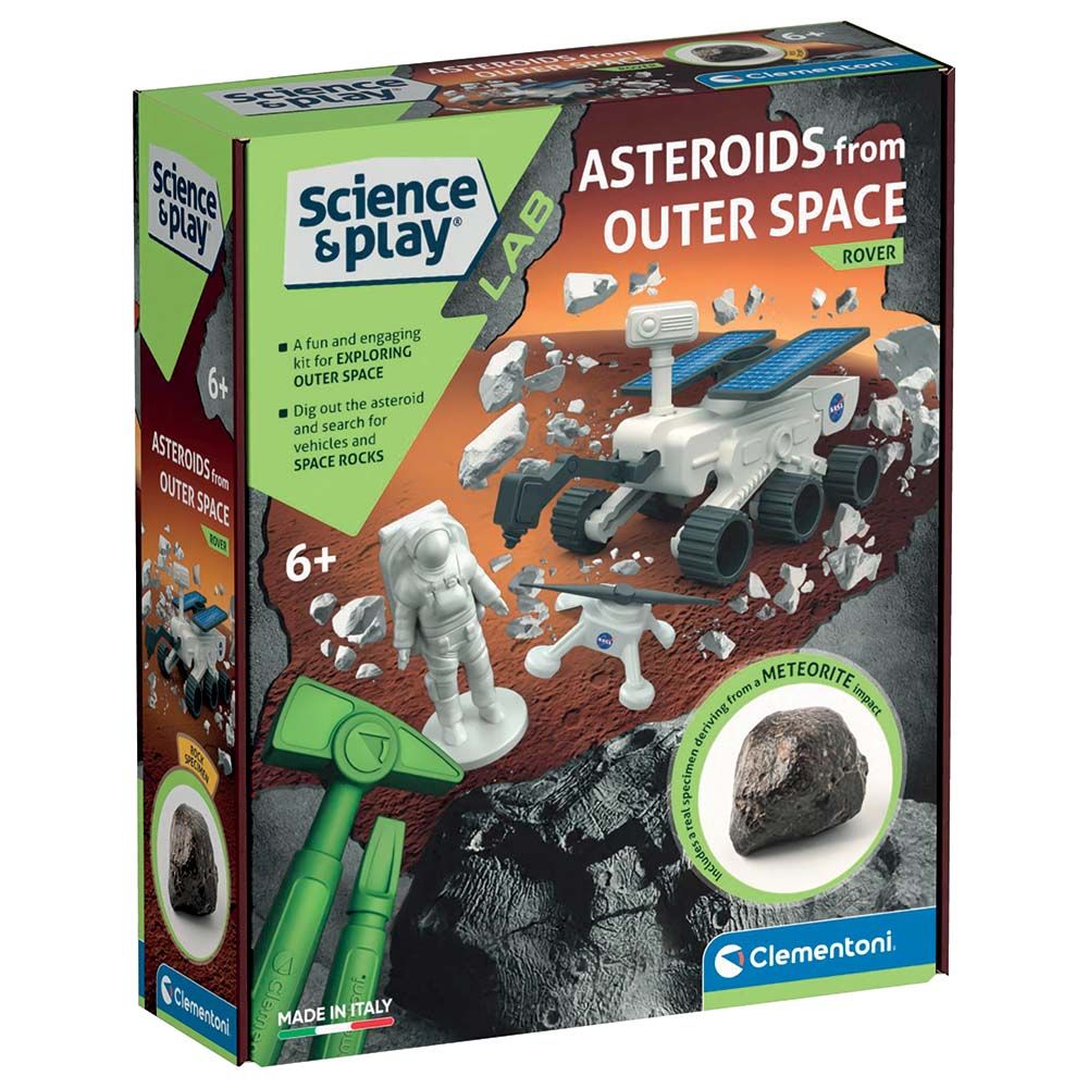 Clementoni - Science & Play Asteroids From Outer Space Kit