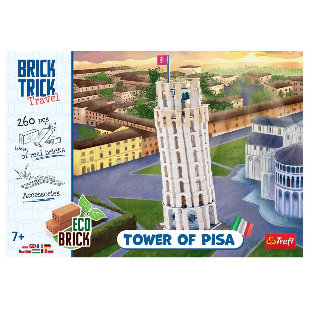 Bricks - Trick Travel Leaning Tower Of Pisa Italy Kit - 260pcs