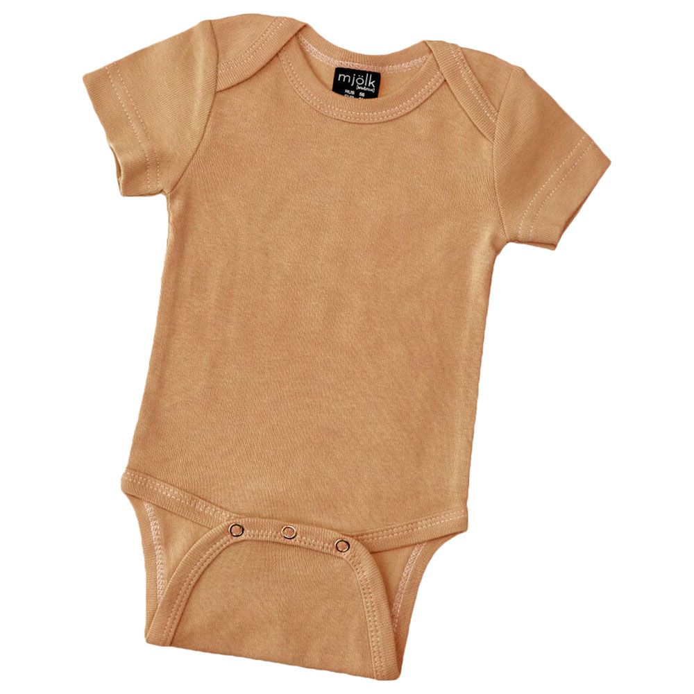 Mjolk - Short Sleeves Bodysuit - Camel