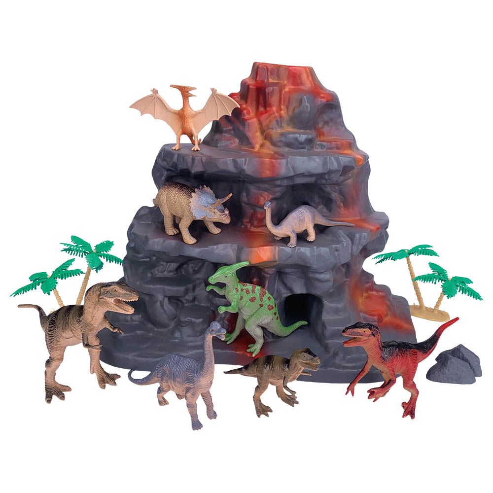 Wenno - Dinosaur Mountain Play Set - 13pcs