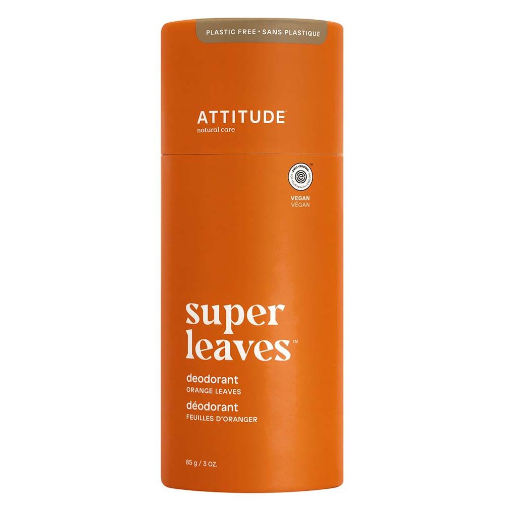 Attitude - Plastic-Free Deodorant - Orange Leaves - 85 g