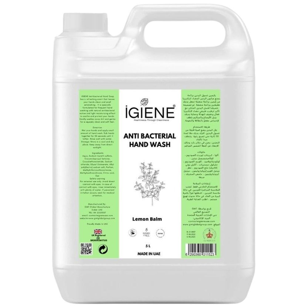 Igiene - Antibacterial Hand Wash - Lemon Balm - 5 L