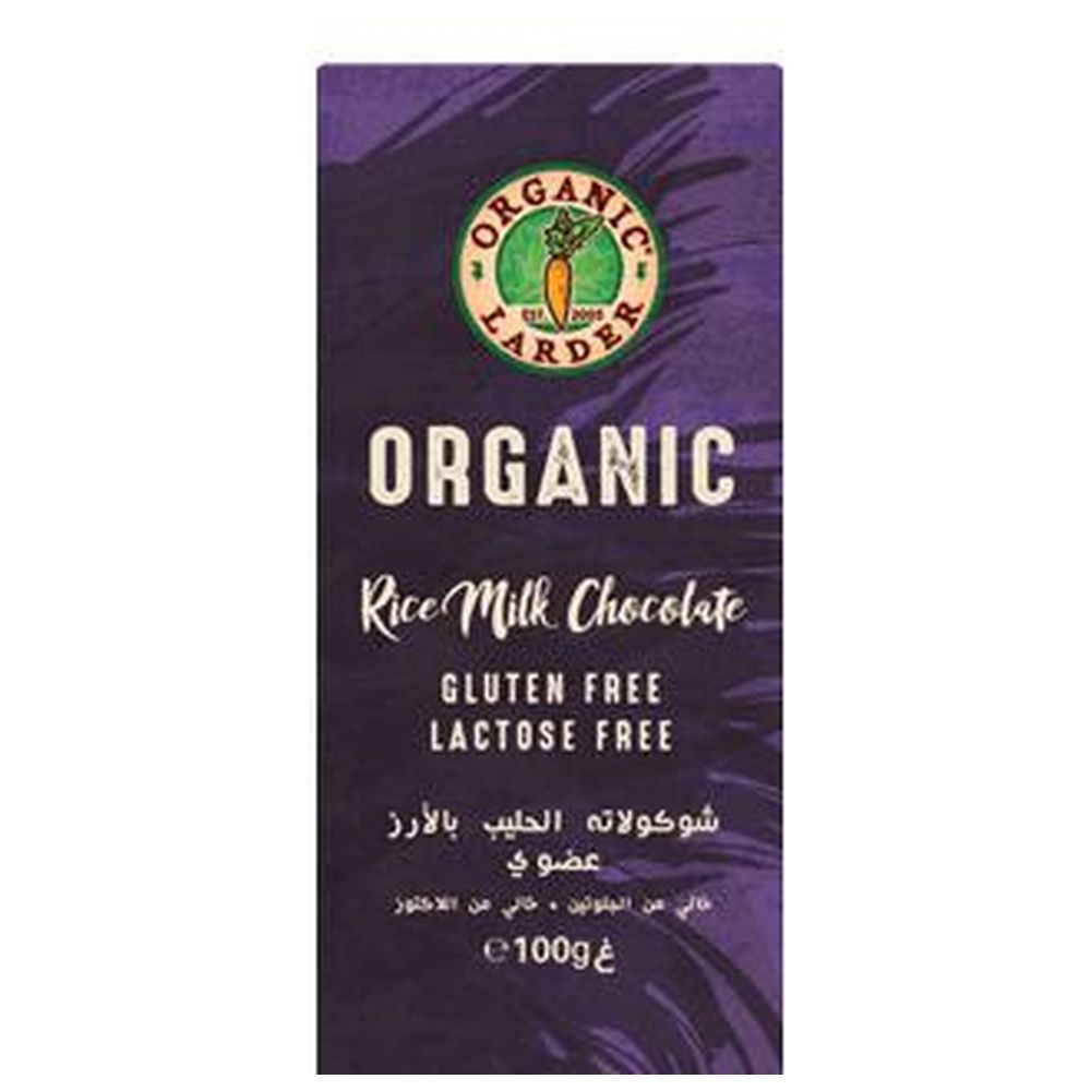 Organic Larder - Gluten & Lactose Free Chocolate Rice Milk - 100 g