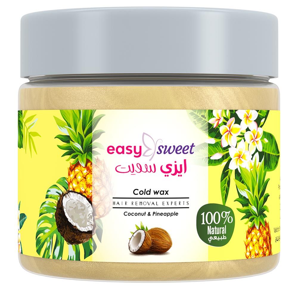 Easy - Sweet Cold Wax - Coconut And Pineapple Extract - 200 g