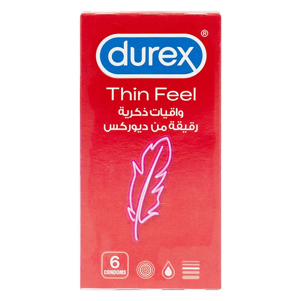 Durex - Thin Feel Condoms - 6 Pcs