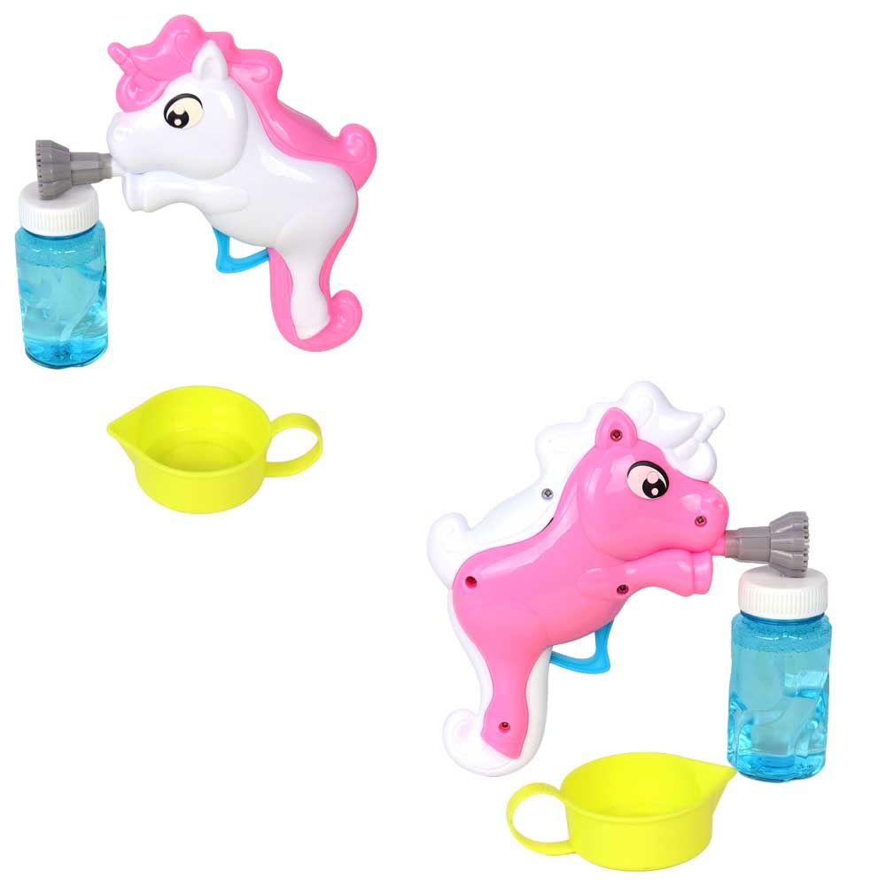 Galaxy Bubbles - Friction Unicorn Bubble Blower With 50ml Bubble Solution