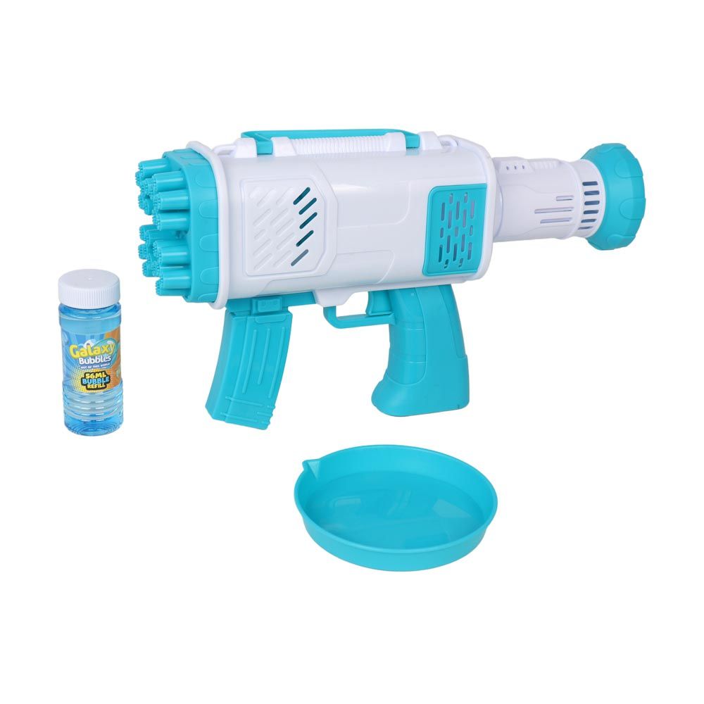 Galaxy Bubbles - 24 Holes Big Bang Bubble Blaster With 50ml Bubble Solution