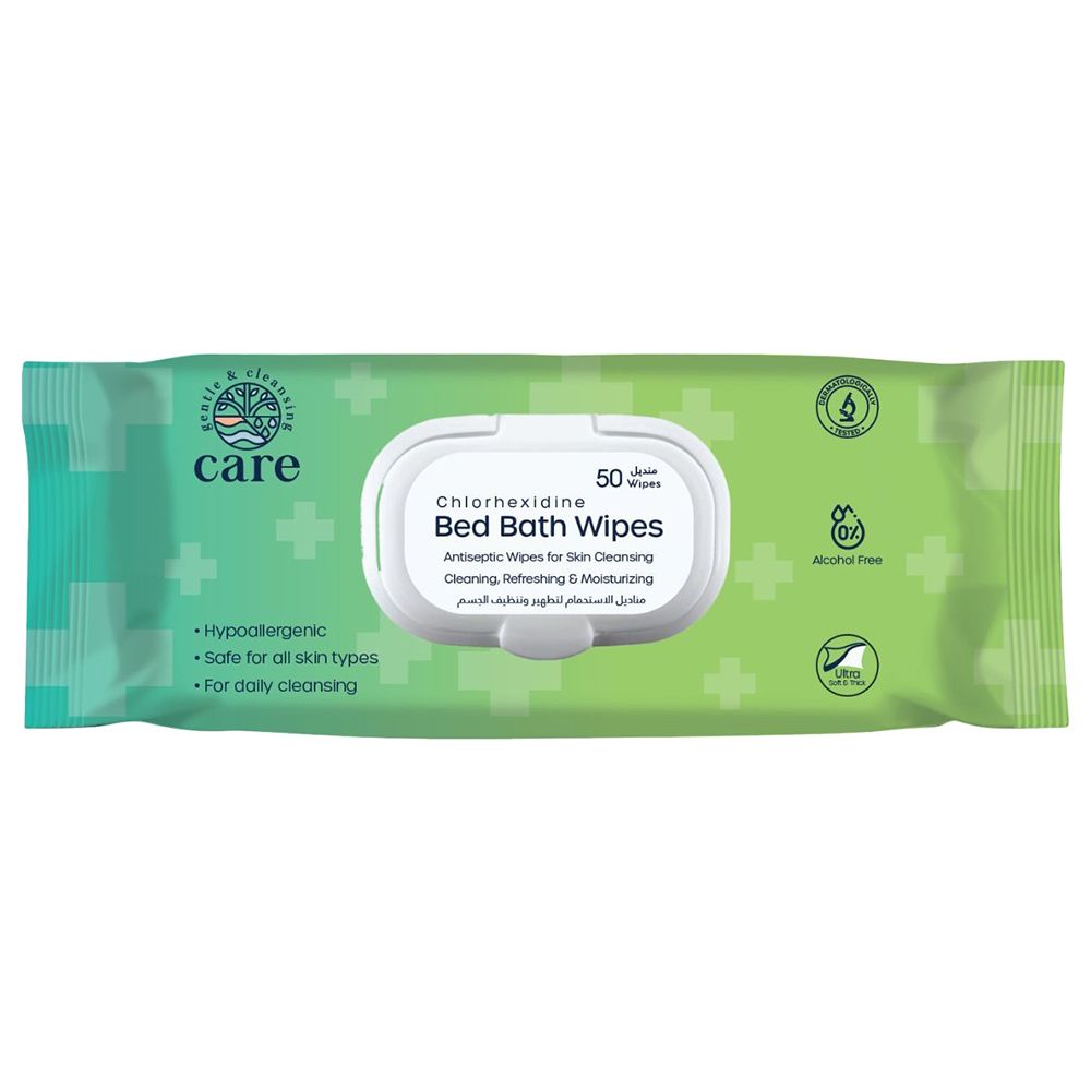 Care - Bed Bath Wet Wipes - Pack of 50