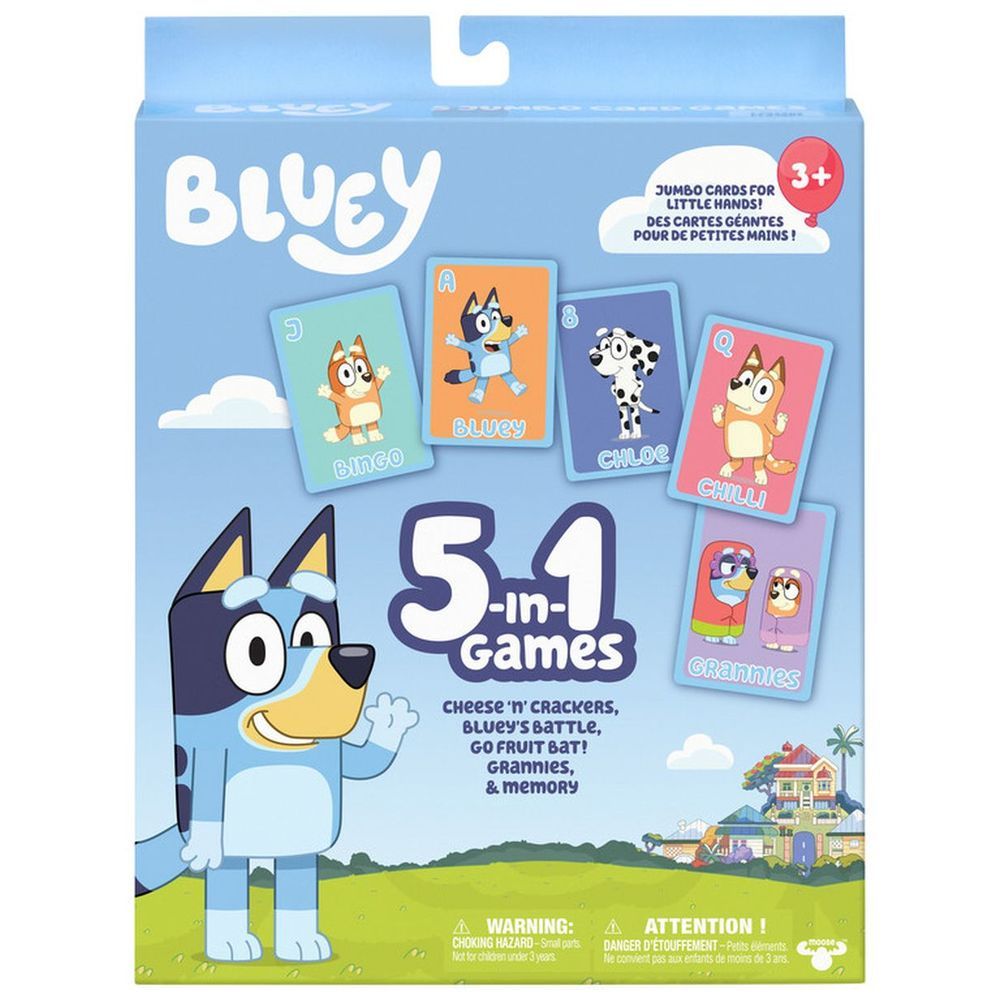 Bluey - 5-In-1 Card Game Set