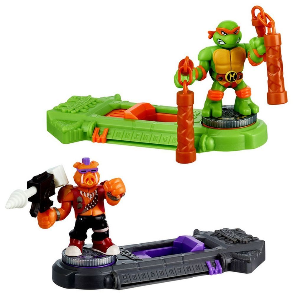 Akedo - TMNT S1 Michael Angelo Vs Bebop Action Figure