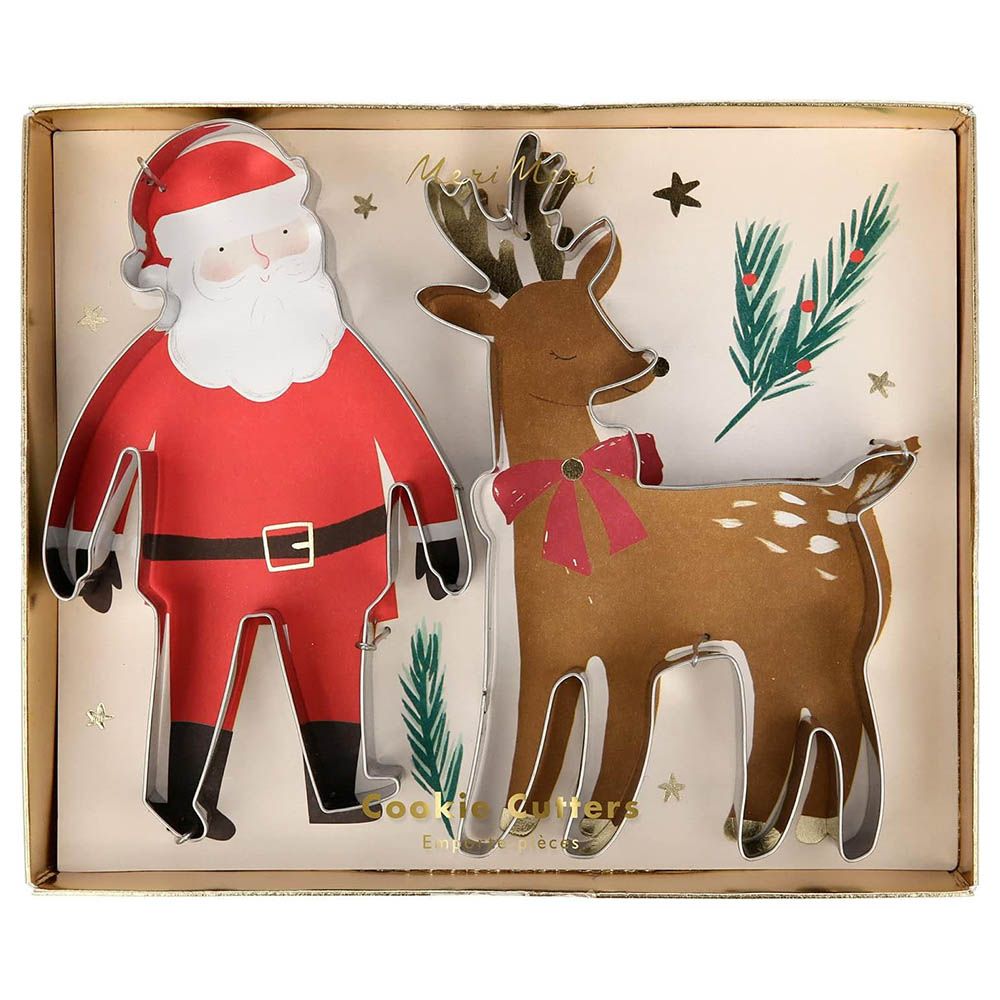 Meri Meri - Santa & Reindeer Festive Cookie Cutters