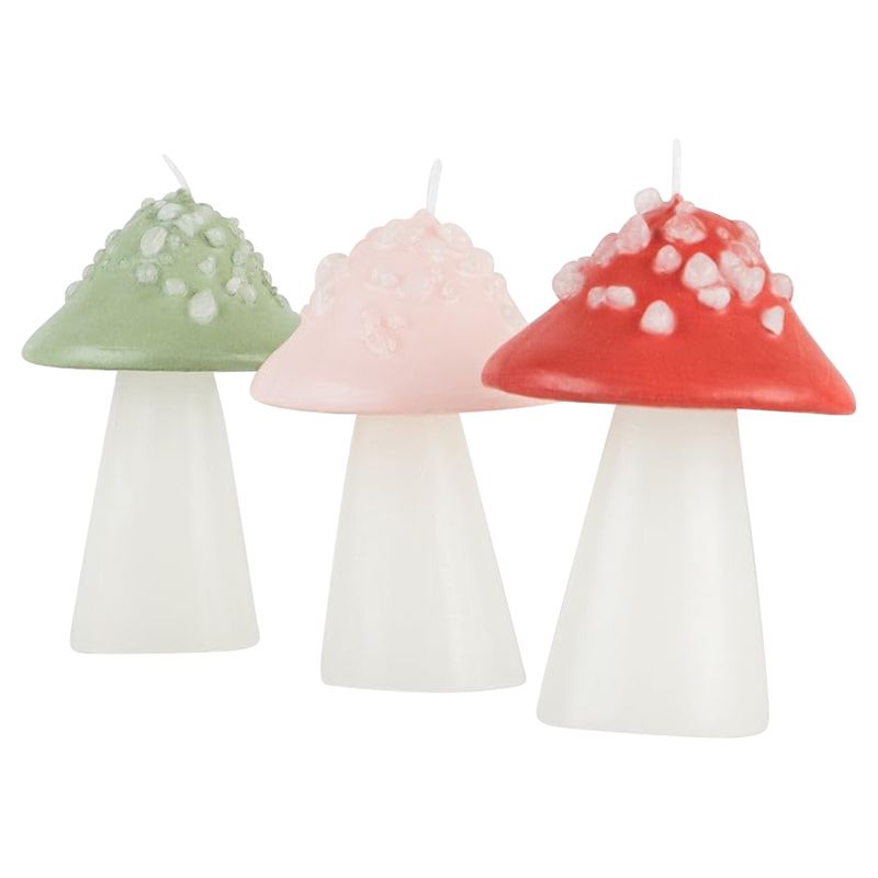 Meri Meri - Mushroom Candles - 3pcs