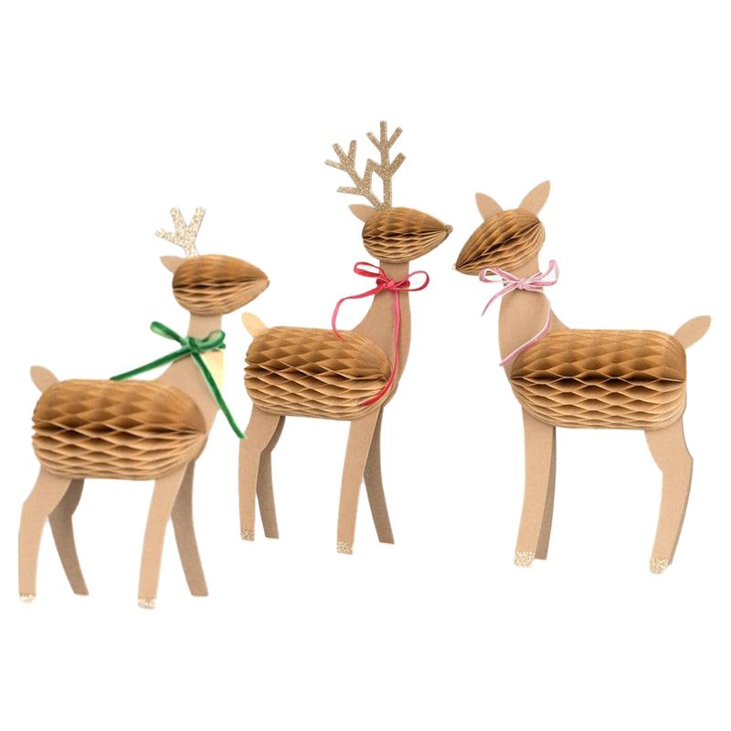 Meri Meri - Honeycomb Reindeer Family