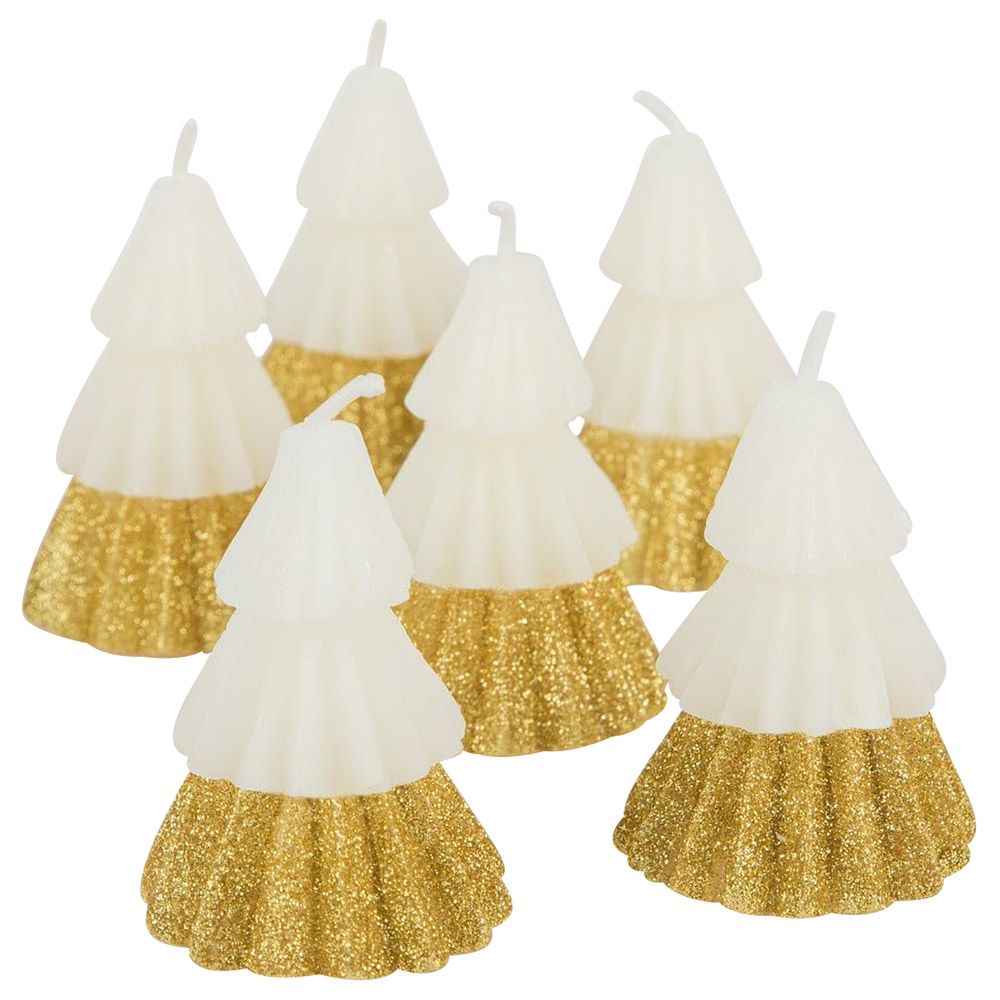 Meri Meri - Ivory Mini Tree Candles - 6pcs