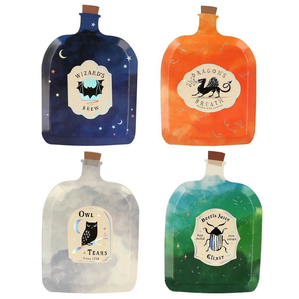 Meri Meri - Making Magic Potion Bottle Plates - 8pcs