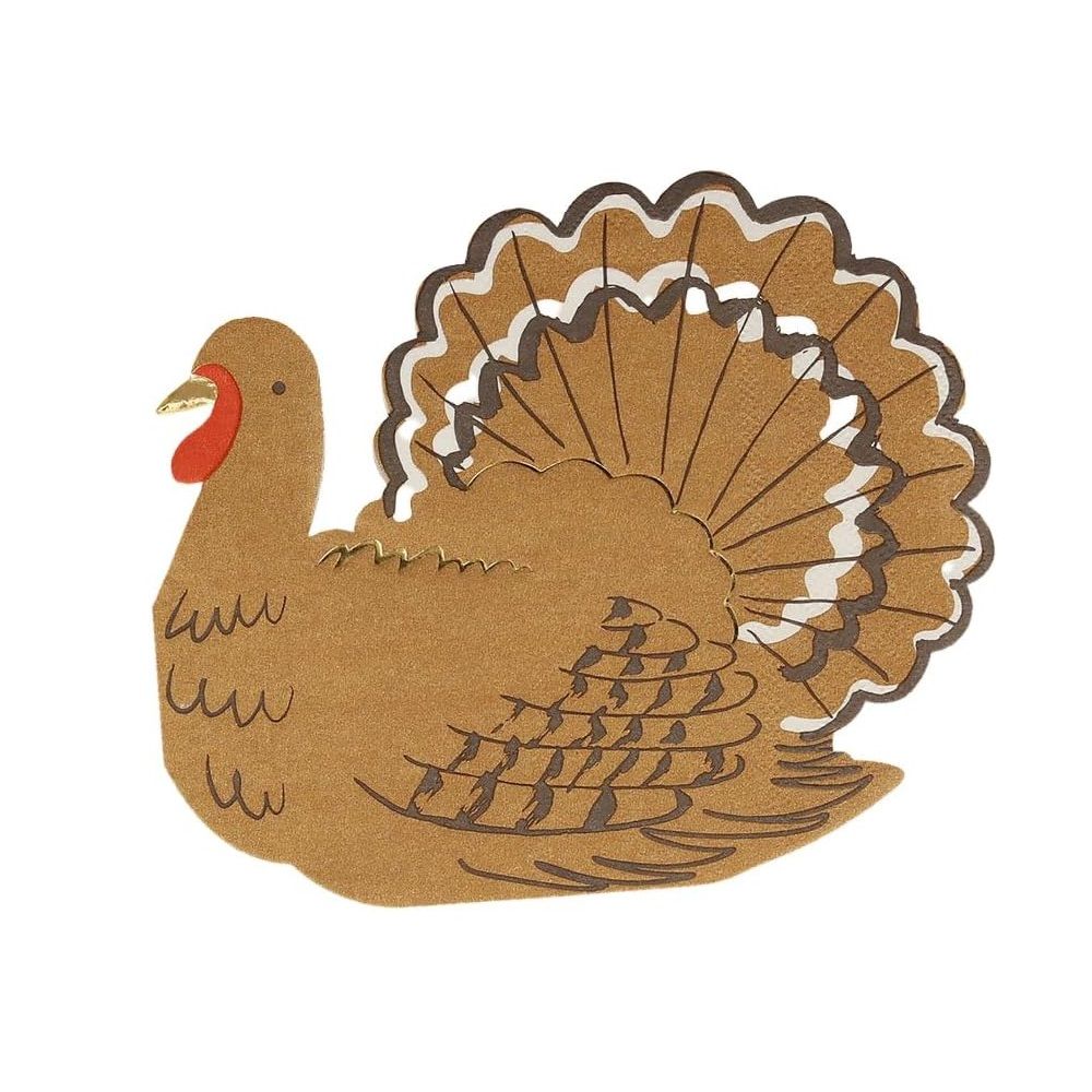 Meri Meri - Turkey Paper Napkins - Pack of 16