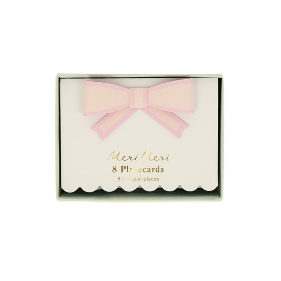 Meri Meri - Pastel Bow Place Cards Pack Of 8