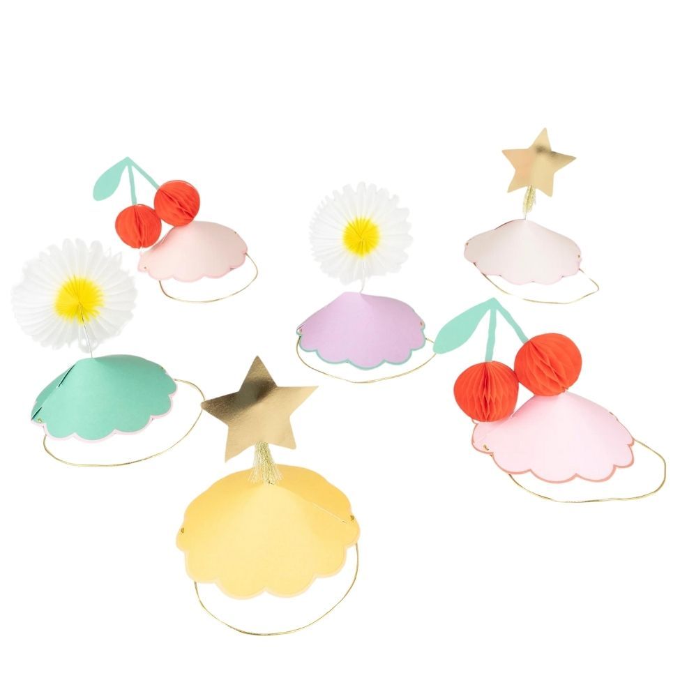 Meri Meri - Happy Icons Party Hats Pack Of 6