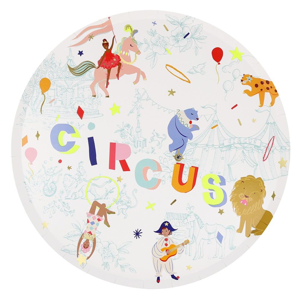 Meri Meri - Circus Dinner Plates - Pack of 8