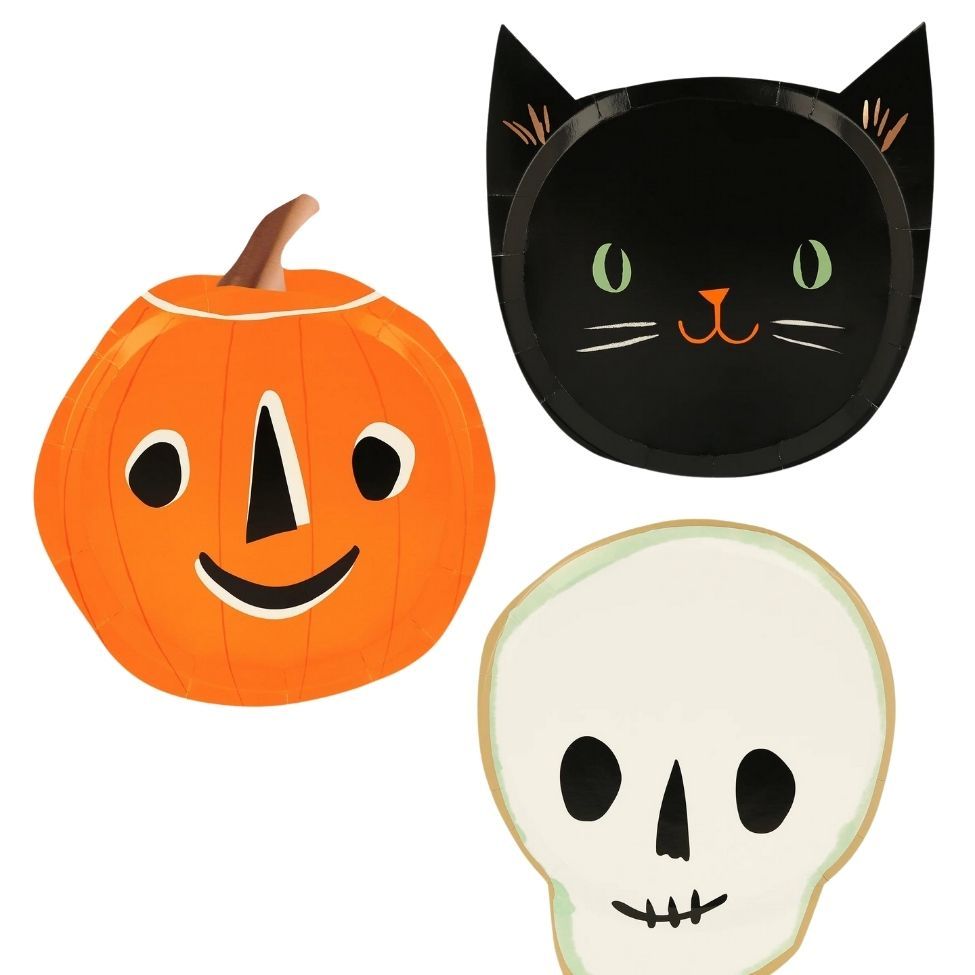 Meri Meri - It's Halloween! Plates Pack Of 8