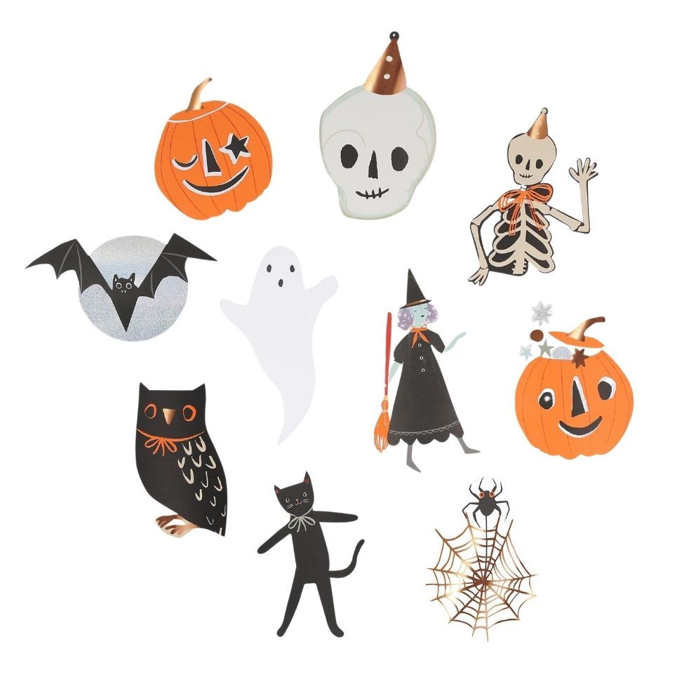 Meri Meri - It's Halloween! Shaped Stickers Pack Of 25