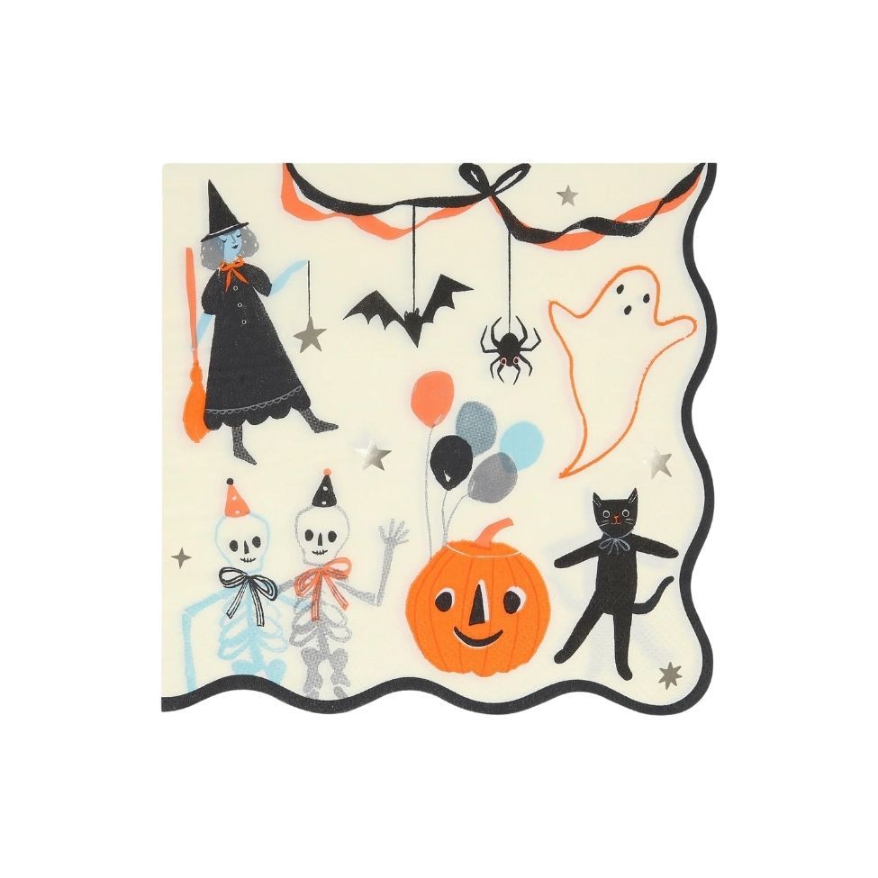 Meri Meri - It's Halloween! Napkins - Large - Pack Of 16