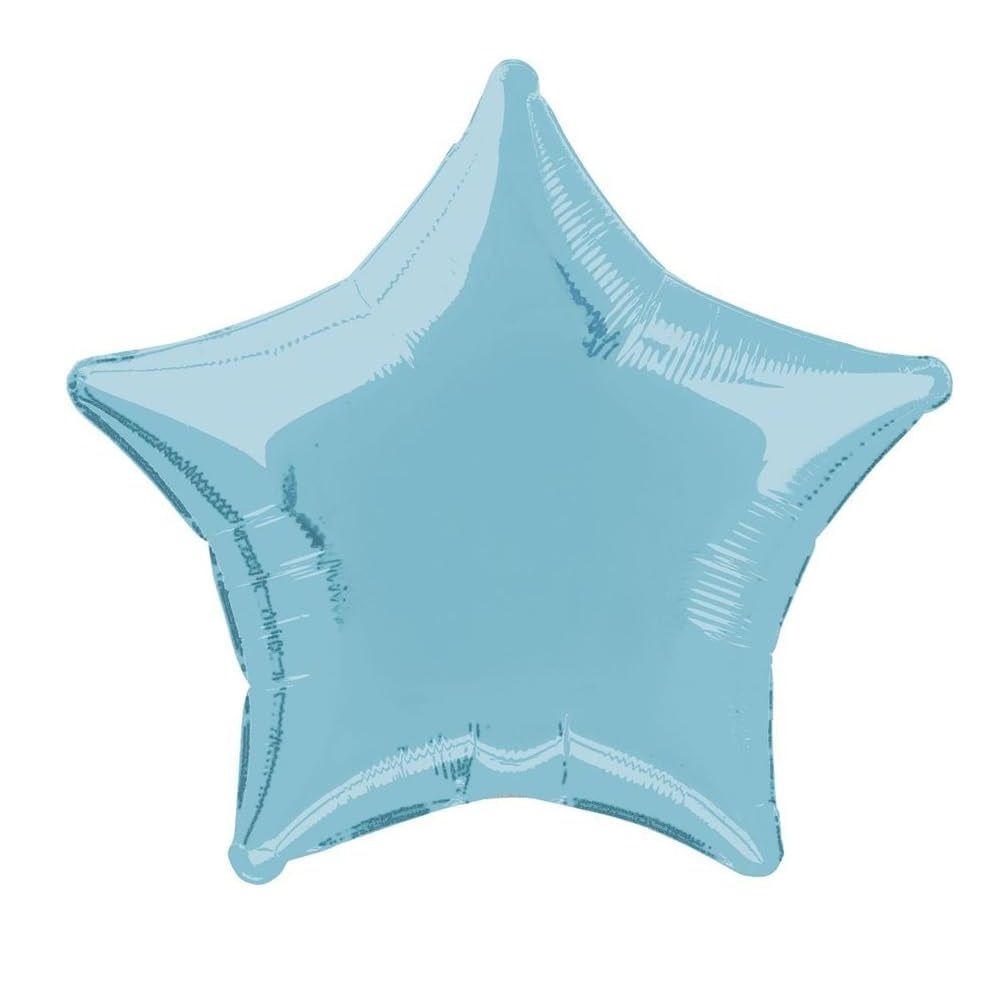 Unique - Star Shape Foil Balloon - 20-Inch - Baby Blue