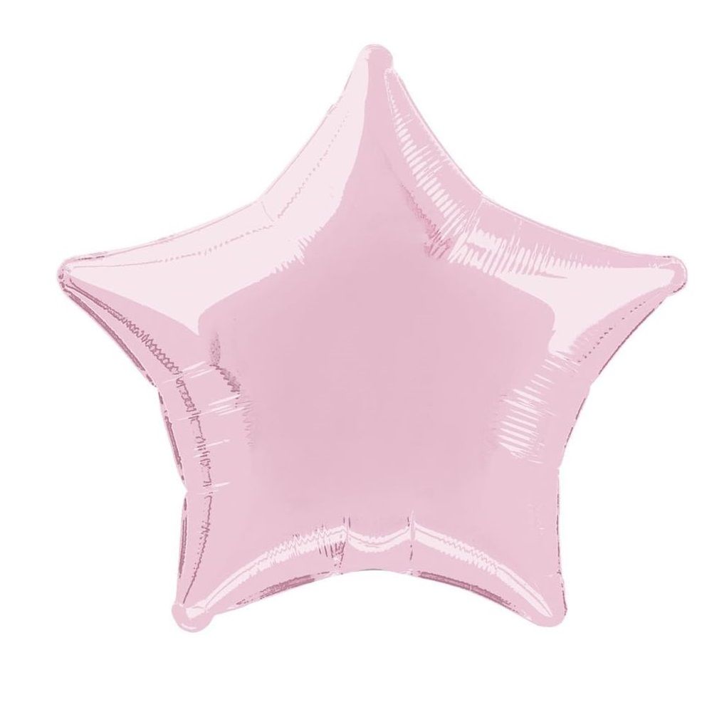 Unique - Star Shape Foil Balloon - 20-Inch - Paste Pink