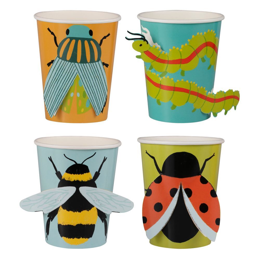 Ginger Ray - Bug Party Pop Out 3D Paper Cups