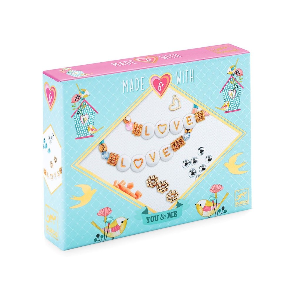 Djeco - Duo Jewels Letter Threading Craft Kit