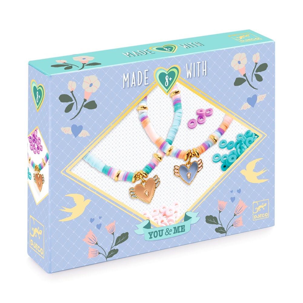 Djeco - Duo Jewels Heart Heishi Craft Kit