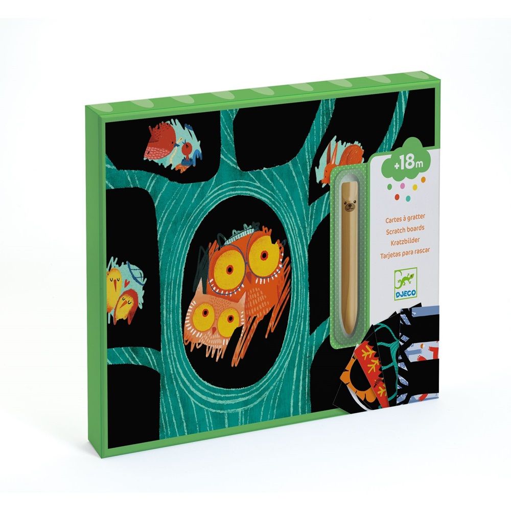 Djeco - Scratch Cards Kit - Learning About Animals