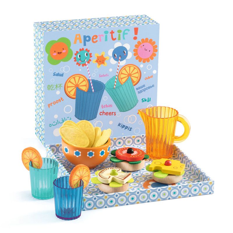 Djeco - Mia & Leo Aperitif Wooden Set