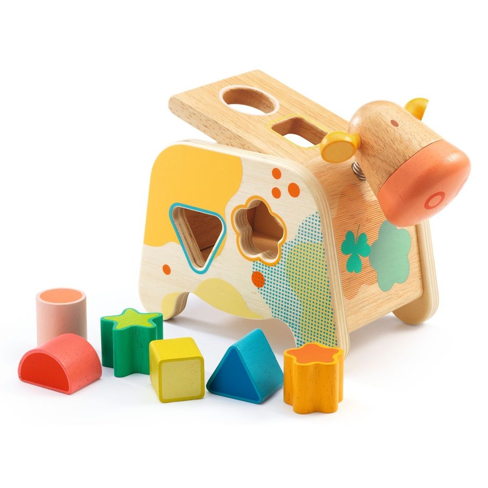 Djeco - Cachatou Sorting Box Early Learning Toy - 7pcs