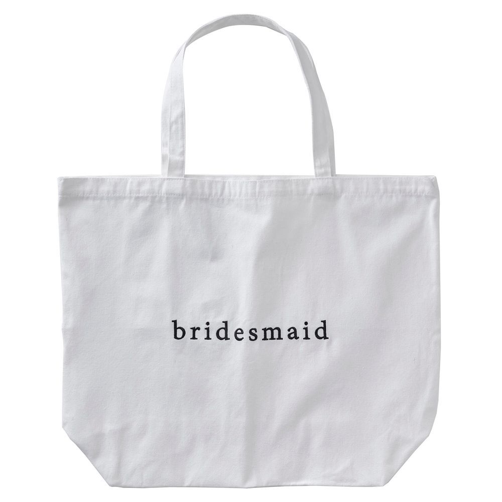 Ginger Ray - Embroidered Bridesmaid Tote Bag - White