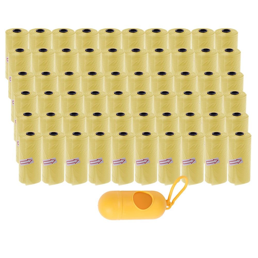 Star Babies - Disposable Scented Bag With Dispenser - Yellow - Pack of 60 - 900pcs