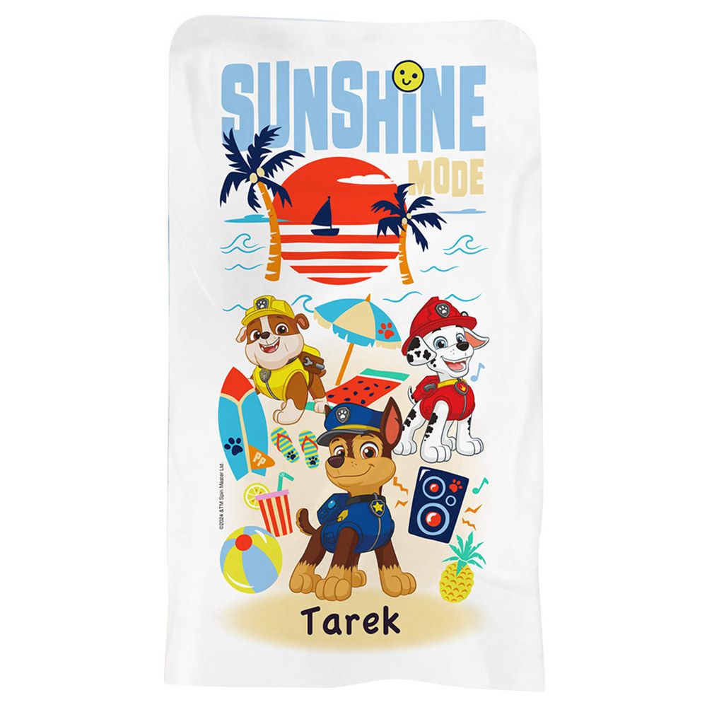 Essmak - Personalised Paw Patrol Boy Beach Towel 