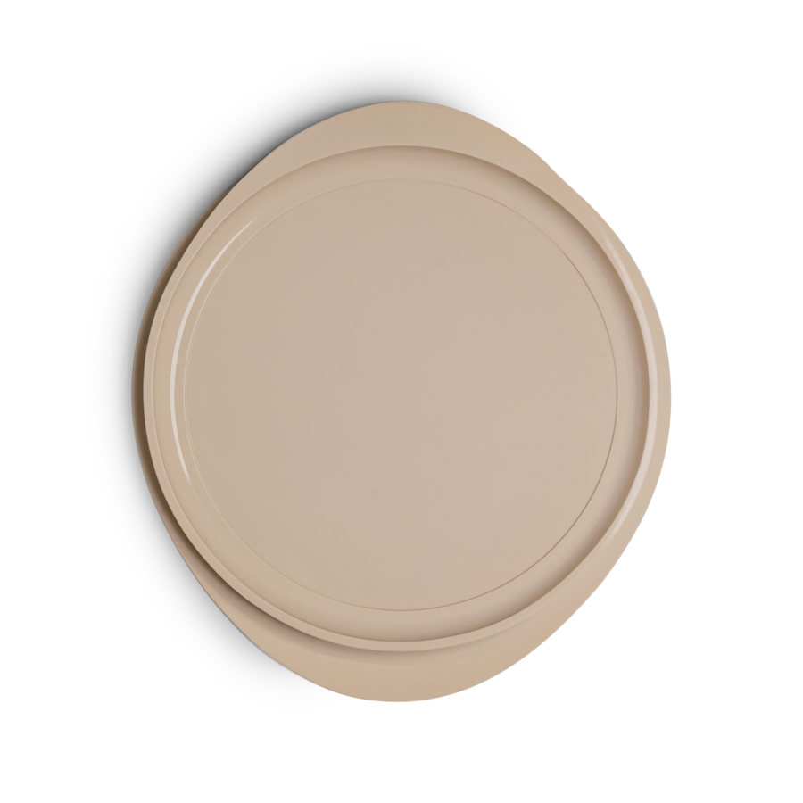 Citron - Silicone Feeding Plate Suction Only - Beige