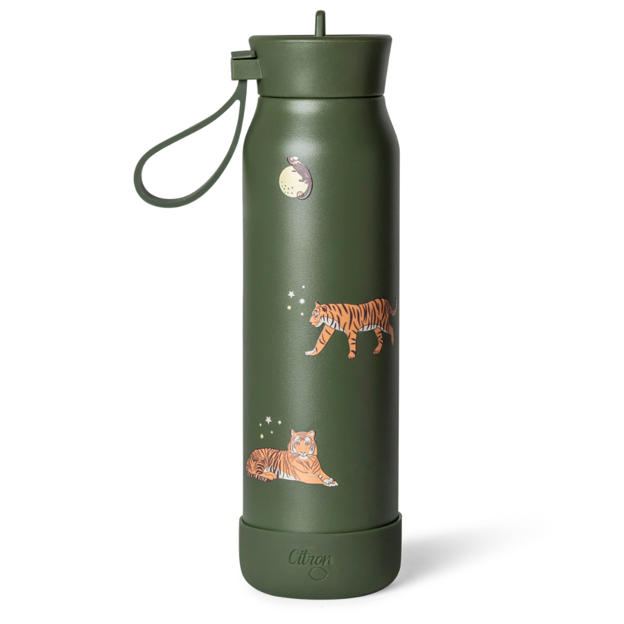 Citron - Stainless Steel Water Bottle - Tiger - 350 ml