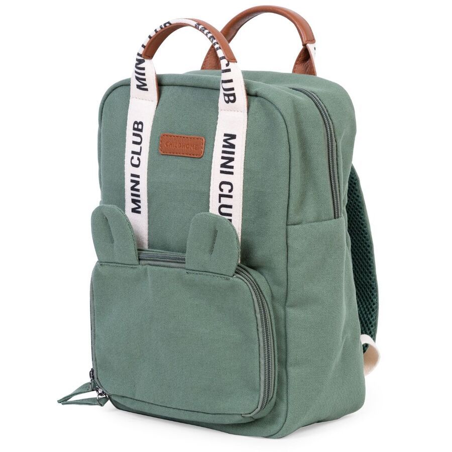 Childhome - Mini Club Kids Backpack Signature - 12-Inch - Green