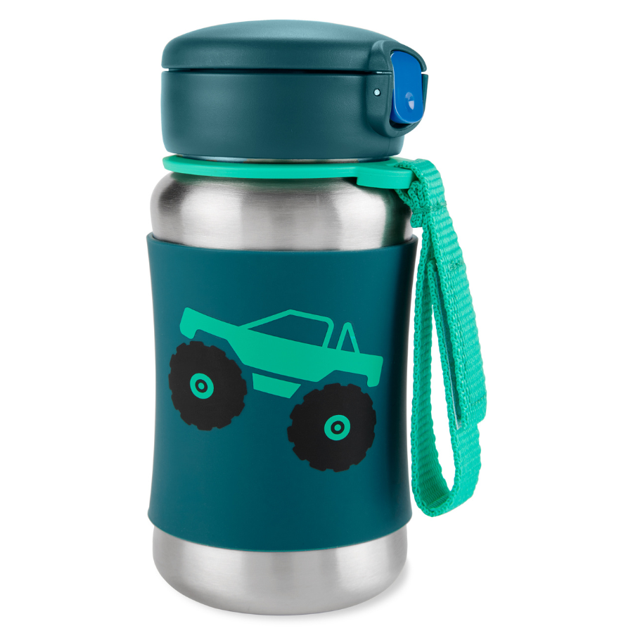 Skiphop - Spark Style Stainless Steel Straw Bottle - Truck - 350 ml