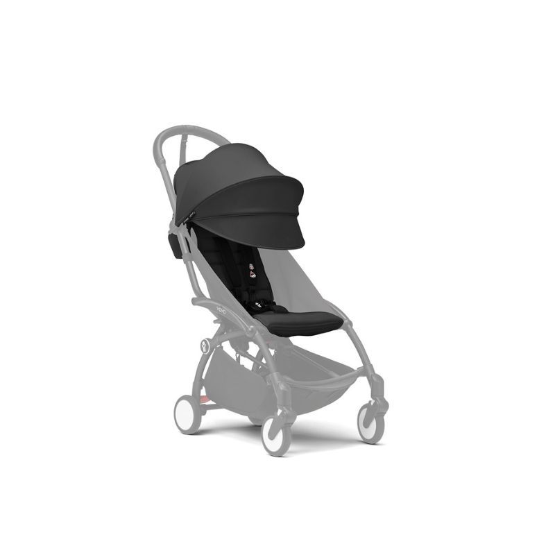 Stokke - Yoyo 6 Plus Color Pack Stroller Seat And Canopy Only - Black