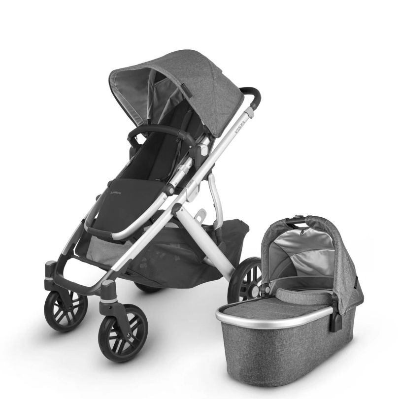 Uppababy - Vista V2 Performance Stroller - Jordan - Charcoal/Grey/Black