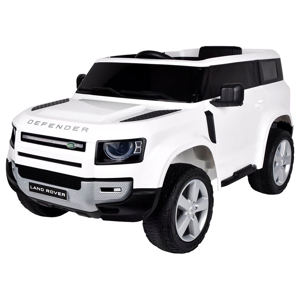 Megastar - Licensed Land Rover Defender Ride On SUV Jeep - 12V - White