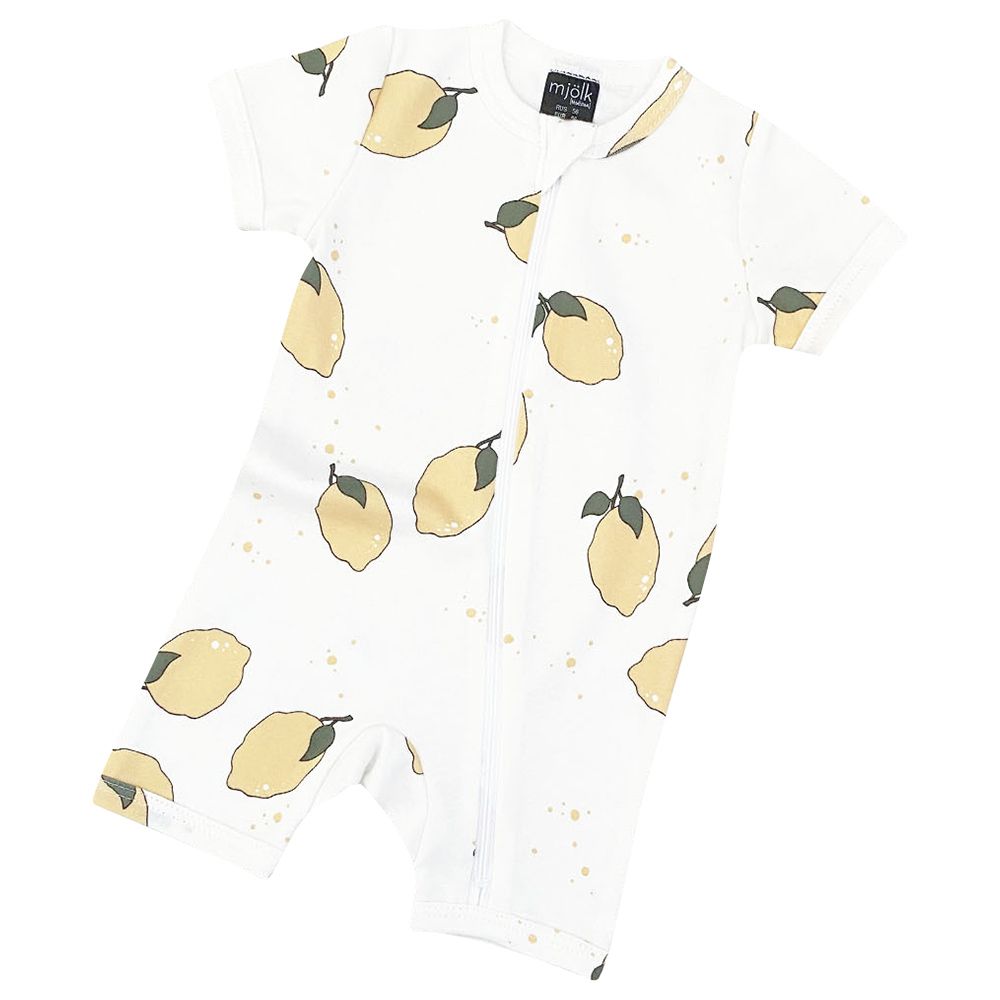 Mjolk - Sleep And Play Romper - Lemons