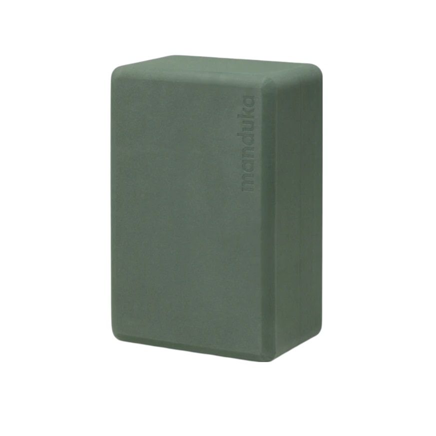 Manduka - Recycled Foam Yoga Block - Sage - 4-inch