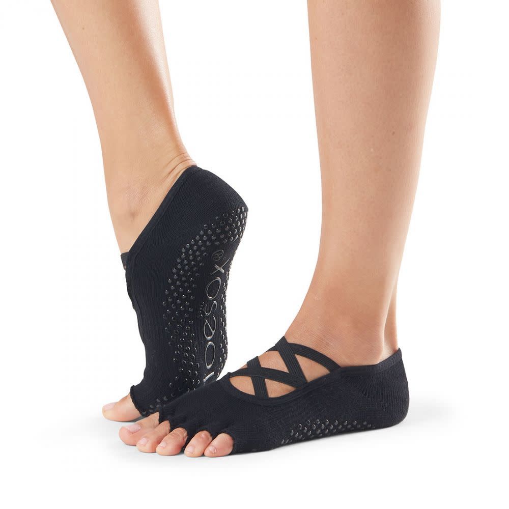 Toesox - Elle Half Toe Socks - Black