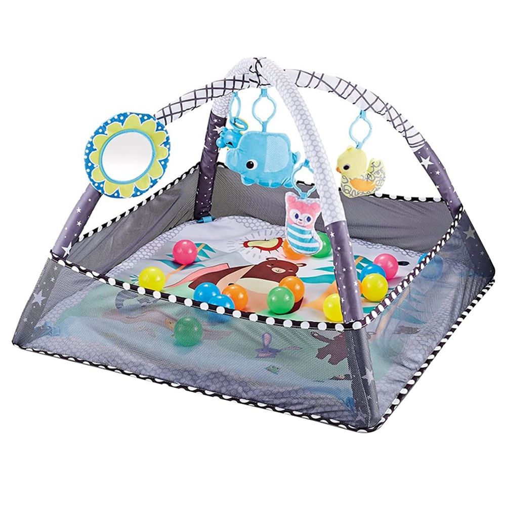 Little Angel - Baby Play Mat Activity Play Gym - Grey